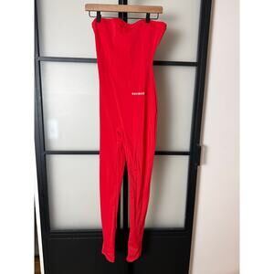 GSUWOO Strapless Jumpsuit Size Large